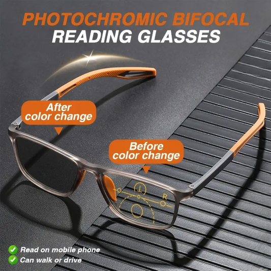 👓✨TR90 Ultra-Lightweight and Ultra-Tough Sports Silicone Automatic Focus Reading Glasses