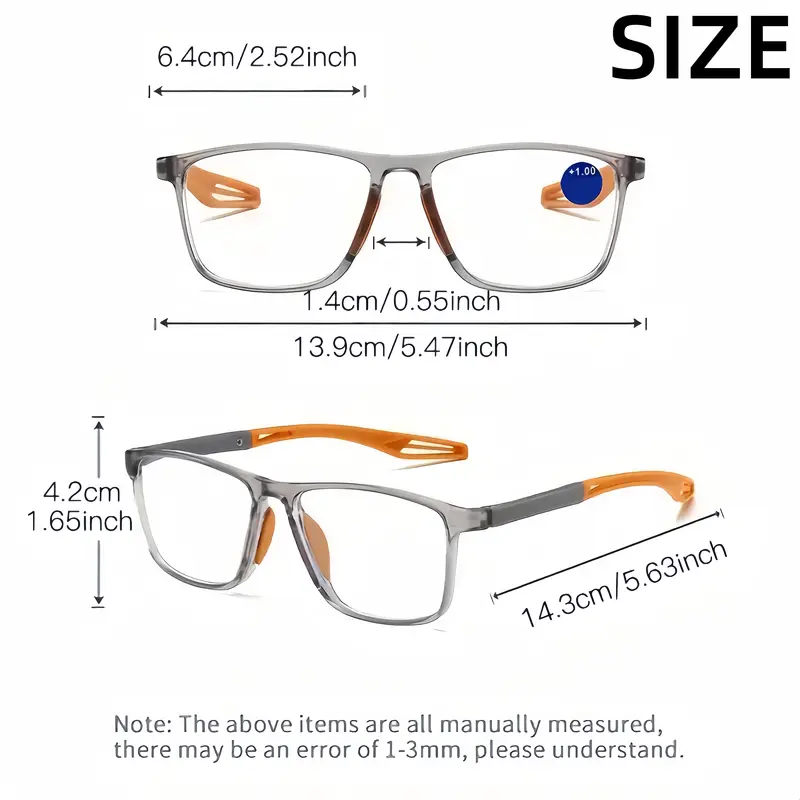 👓✨TR90 Ultra-Lightweight and Ultra-Tough Sports Silicone Automatic Focus Reading Glasses