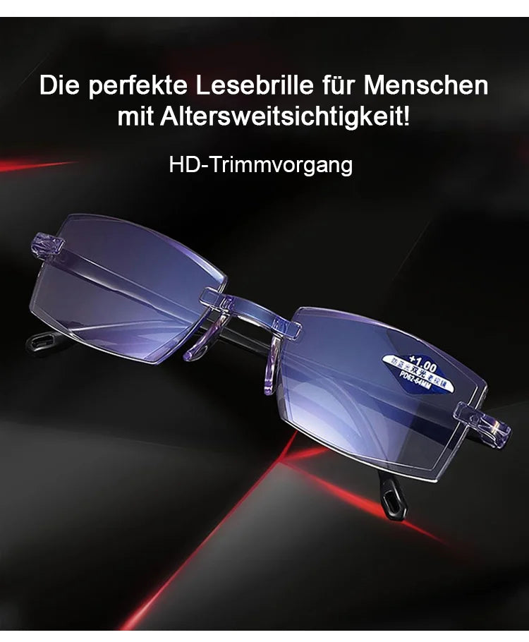 👓✨Super Diamond-Cut Frameless Auto-Focus Reading Glasses—Adapt to Near and Far Vision, Transforms into Sunglasses in 3 Seconds Outdoors!
