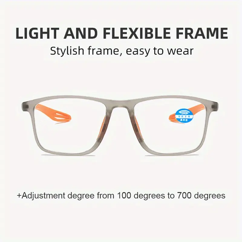 👓✨TR90 Ultra-Lightweight and Ultra-Tough Sports Silicone Automatic Focus Reading Glasses