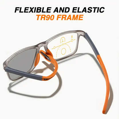 👓✨TR90 Ultra-Lightweight and Ultra-Tough Sports Silicone Automatic Focus Reading Glasses