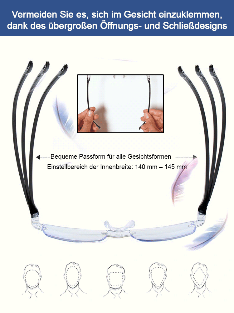 👓✨Super Diamond-Cut Frameless Auto-Focus Reading Glasses—Adapt to Near and Far Vision, Transforms into Sunglasses in 3 Seconds Outdoors!