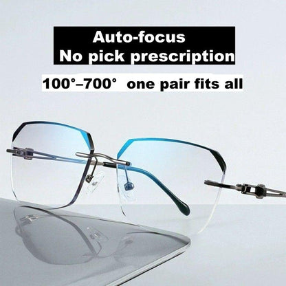 👓✨Ultra-Lightweight Precision Adaptive Reading Glasses with Adjustable Focus Portable Anti-Fatigue Eye Protection HD Lenses Comfortable for Reading
